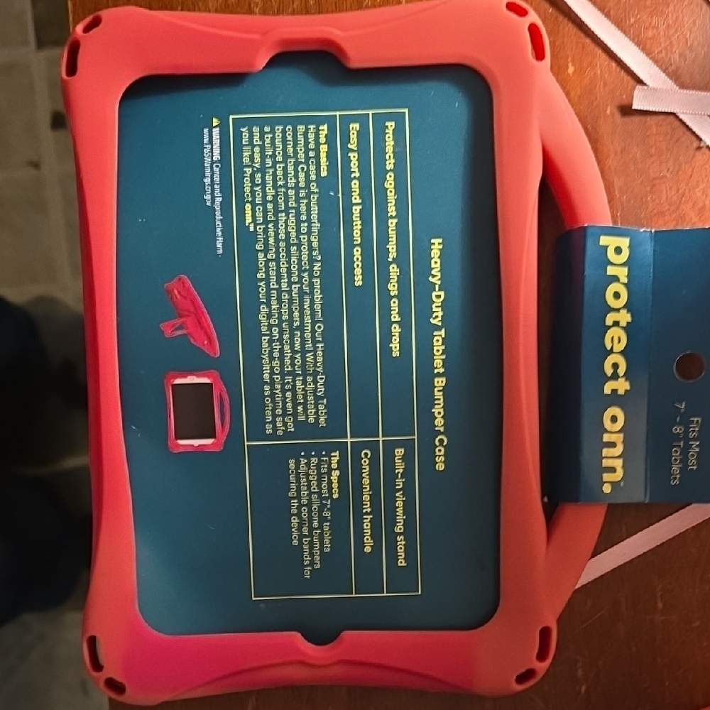 On Running Coral and Black Tablet Bumper Case